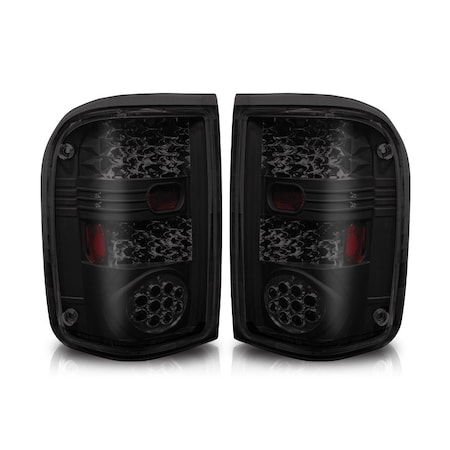 Winjet Led Tail Lights - Black / Smoke CTWJ-0021-BS